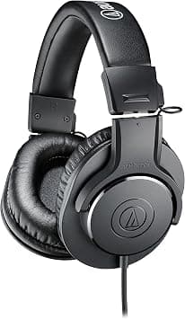 Audio-Technica ATH-M20X Professional Studio Monitor Headphones, Black on Amazon.ae - Price Tracker