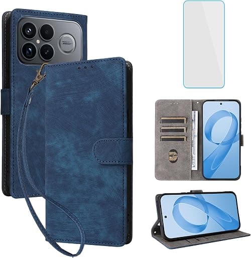 for Xiaomi Poco F8 Ultra 5G Phone Wallet Case with Screen Protector [RFID Blocking] Leather Flip Kickstand Women Men Mobile Phone Case for Xiaomi Poco F8Ultra PocoF8 Ultra PocoF8Ultra Blue on Amazon.ae - Price Tracker