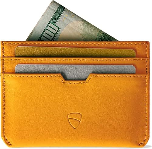 Vaultskin MOORGATE Slim Card Holder - Minimalist Leather Wallet, RFID Blocking Sleeve, Fits Front Pocket, for Men and Women on Amazon.ae - Price Tracker