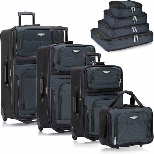 Travel Select Amsterdam Expandable Rolling Upright Luggage على Amazon.ae - متتبع الأسعار