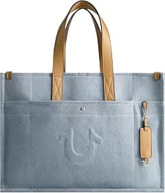 True Religion Women's Large Tote Bag, Stitched Horseshoe Canvas Travel Carryall Shoulder Handbag - Amazon.ae Price Tracker