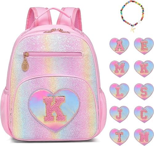 I IHAYNER Kids Glitter Backpack for Girls 3+, Lightweight Toddler Preschool Backpack for School Travel Daycare Kindergarten on Amazon.ae - Price Tracker