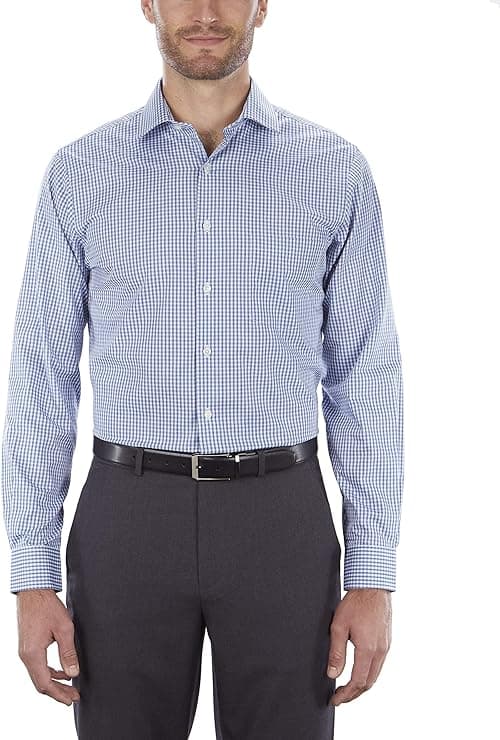 Van Heusen Men's Dress Shirt Regular Fit Flex Collar Check on Amazon.ae - Price Tracker