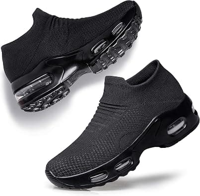 YHOON Women's Walking Shoes Slip-on - Sock Sneakers Ladies Nursing Work Air Cushion Mesh Casual Running Jogging Shoes on Amazon.ae - Price Tracker
