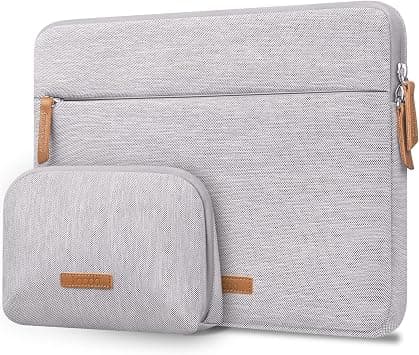 Lacdo 360° Protective Laptop Sleeve Case for 13 inch MacBook Air M5 A3449 (2026), M4 A3240 2025, M3 A3113, M2 A2681, M1 A2337, 13 inch MacBook Neo A18 Pro A3404 (2026), with Accessory Bag,Gray on Amazon.ae - Price Tracker