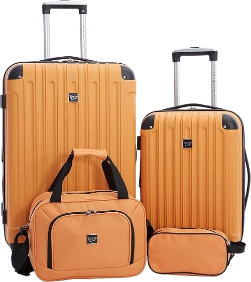 Travelers Club Midtown Hardside 4-Piece Luggage Travel Set on Amazon.ae - Price Tracker