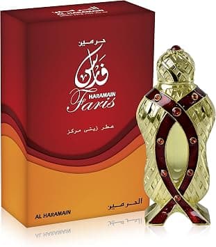 Al Haramain Faris 12ml Non-Alcoholic Perfume Oil | Long Lasting Floral Woody Musk Fragrance for Men & Women | Luxury Concentrated Attar on Amazon.ae - Price Tracker