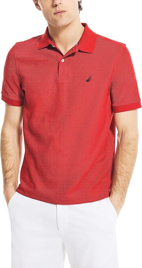 Nautica Men's Classic Short Sleeve Solid Polo Shirt on Amazon.ae - Price Tracker