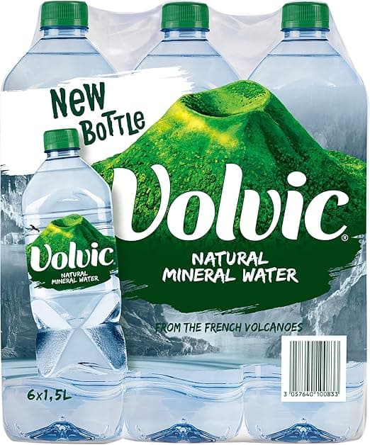 Volvic Natural Water, Mineral Drinking Water, Sustainably Sourced Water Bottle, Case Of 6 X 1.5L Volvic Bottles on Amazon.ae - Price Tracker