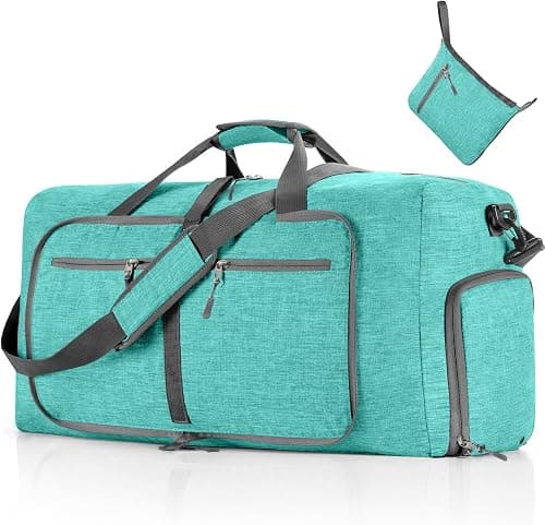 Vomgomfom Duffle Bag,65L/85L/115L Foldable Travel Duffel Bag-Weekender Bag with Shoes Compartment, Overnight Bag for Men Women Waterproof & Tear Resistant (Gray) على Amazon.ae - متتبع الأسعار