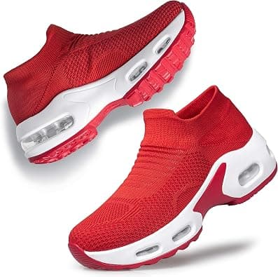 YHOON Women's Walking Shoes Slip-on - Sock Sneakers Ladies Nursing Work Air Cushion Mesh Casual Running Jogging Shoes on Amazon.ae - Price Tracker