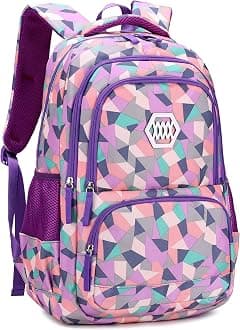 Geometric Print Girls Boys Backpacks for Kids Primary School Bags - Amazon.ae Price Tracker