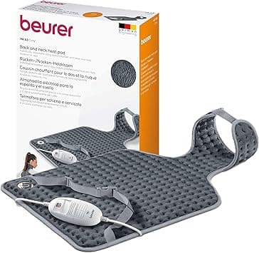 Beurer HK 53 Back & Neck Heating Pad | Ergonomic Shape with Magnetic Fastener, 3 Heat Settings, Fast Heat-Up & Auto Switch-Off | Washable Cover | German Quality | 3-Year Warranty - Amazon.ae Price Tracker