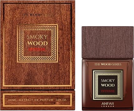 Anfar The Wood Series Smoky Wood Intense Extrait de Parfum 100ml for Men – Long Lasting Spicy Woody Fragrance with Nutmeg, Cinnamon, Cardamom, Tobacco & Sandalwood on Amazon.ae - Price Tracker