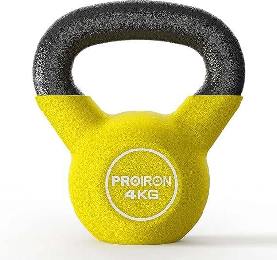 PROIRON Neoprene Coated Kettlebell Weights Solid Cast Iron Kettlebell, Strength Training Kettlebells for Weightlifting, Conditioning, Strength &amp; Core Training in 4-20KG on Amazon.ae - Price Tracker