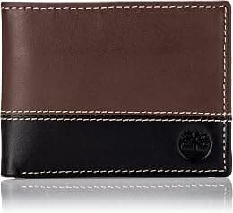 Timberland Men's Leather Passcase Wallet Trifold Wallet Hybrid - متتبع أسعار Amazon.sa
