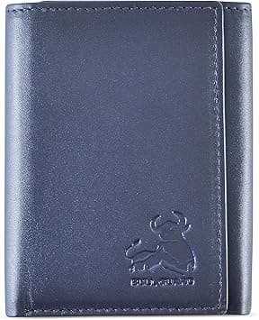 BULL GUARD Leather Wallet for Men with RFID Blocking in Mountain Sky Blue on Amazon.ae - Price Tracker