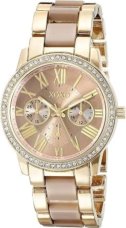 ACCUTIME XOXO Womens Quartz Wrist Watch, Analog and Stainless Steel- XO5873 على Amazon.ae - متتبع الأسعار