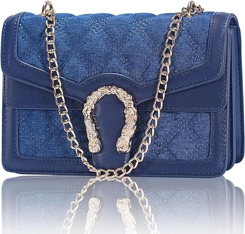 Aiqudou Crossbody Bag and Satchel Purse for Women - Fashion Snake Print Chain Purse Luxury PU Leather HandBag on Amazon.ae - Price Tracker