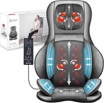 COMFIER Massager Chair with Heat, Shiatsu Neck Back Massager Portable with Compression & Rolling,Massage Chair Pad for Neck & Back for Muscle Tension Relief, Father Day Gift - Amazon.ae Price Tracker