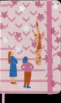 Moleskine Limited Edition Sakura Notebook, Hard Cover, Pocket (3.5" x 5.5"), Ruled/Lined, Couple, 192 Pages - Best Deal Finder
