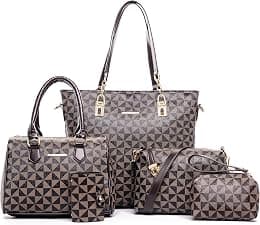 2E-youth womens Purses and Handbags Set tote handbag satchel shoulder bag purse - Best Deal Finder