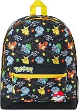 Pokemon Backpack Kids School Bag Boys Girls Teens Pikachu Eevee Pokeball - Best Deal Finder