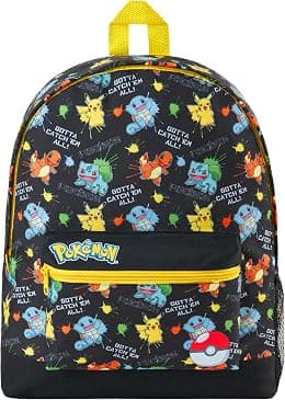 Pokemon Backpack Kids School Bag Boys Girls Teens Pikachu Eevee Pokeball - Best Deal Finder