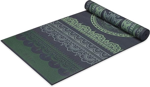 Gaiam Yoga Mat - Premium 6mm Print Reversible Extra Thick Non Slip Exercise & Fitness Mat for All Types of Yoga, Pilates & Floor Workouts (68" x 24" x 6mm Thick) - Best Deal Finder