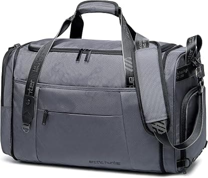 Arctic Hunter Foldable Duffel Bag Water Resistant Travel Bag with Shoe Compartment with Detachable Shoulder Straps for Men and Women, LX00021 (Grey) on Amazon - Best Deal Finder