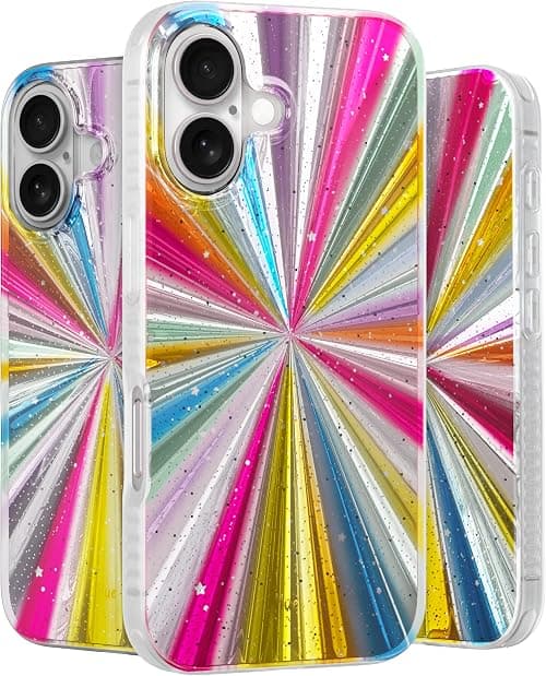 LONLI Hue - for iPhone 16 Plus Case - Cosmic Portal Phone Case with [4 Airbag Cushioned Corners] - Cute, Unique and Aesthetic Shockproof Cover for Women and Girls على Amazon.ae - متتبع الأسعار