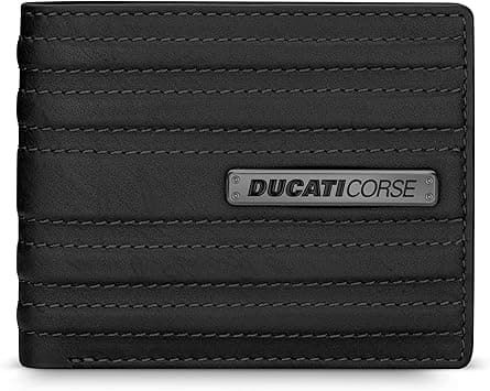 Ducati Corse Linea Black Genuine Leather Wallet For Men - DTLGW2200101 - Amazon.ae Price Tracker