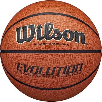 WILSON Evolution Indoor Game Basketballs - Size 5, Size 6 and Size 7 on Amazon.ae - Price Tracker