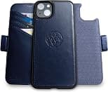 Dreem Fibonacci compatible with iPhone 15 Plus wallet case / 2-in-1 shockproof case and detachable vegan leather folio, MagSafe compatible, RFID protection [Royal] - Best Deal Finder