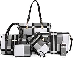 2E-youth womens Purses and Handbags Set tote handbag satchel shoulder bag purse - Amazon.ae Price Tracker