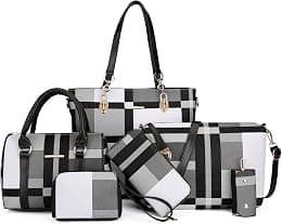 2E-youth womens Purses and Handbags Set tote handbag satchel shoulder bag purse - Best Deal Finder