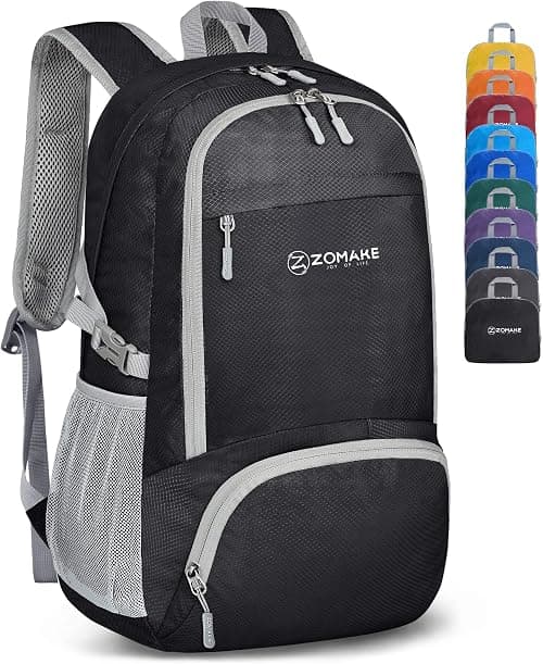 ZOMAKE Foldable Backpack - Lightweight Packable Hiking Daypack 30 L Travel Rucksack Water Resistant Outdoor Sports Camping Bag Walking Trekking for Men Women Seniors على Amazon.ae - متتبع الأسعار