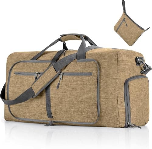 Vomgomfom Travel Duffle Bag for Men, 65L Foldable Travel Duffel Bag with Shoes Compartment Overnight Bag for Men Women Waterproof & Tear Resistant on Amazon.sa - Price Tracker
