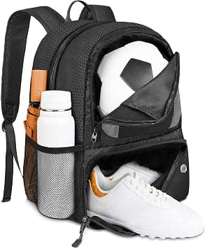 YOREPEK Soccer Backpack,Soccer Bag with Ball Holder, Water resistant Sport Equipment Bags Fit Basketball Volleyball Football على Amazon.ae - متتبع الأسعار