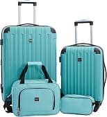 Travelers Club Midtown Hardside 4-Piece Luggage Travel Set - Best Deal Finder