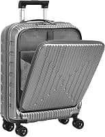 TydeCkare 20 Inch Carry On Luggage Aluminum with Front Ziiper Pocket - Best Deal Finder