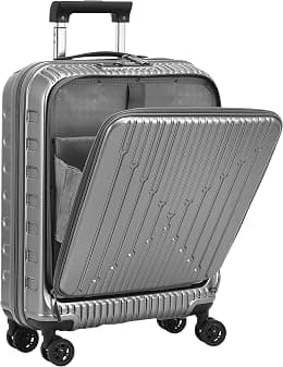 TydeCkare 20 Inch Carry On Luggage Aluminum with Front Ziiper Pocket - Best Deal Finder