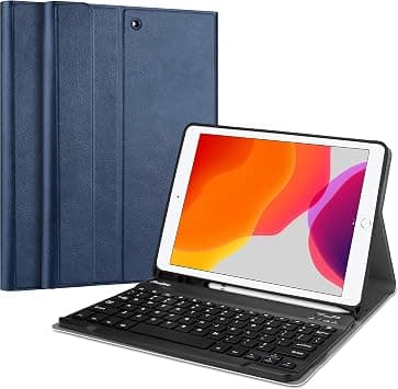 ProCase Keyboard Case for iPad 10.2" (9/8/7th Gen) & Air/Pro 10.5", Navy | Wireless Detachable Keyboard with Auto Sleep/Wake for iPad 10.2 (2021-2019) & iPad Air/Pro 10.5 (2019/2017) على Amazon.ae - متتبع الأسعار