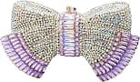RomanticDesign Women Sparkly Bowknot Evening Clutch Luxury Rhinestone Bride Purse Wedding Party Prom Banquet Handbag - Best Deal Finder