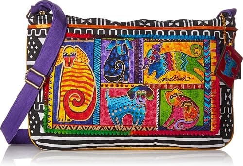 Zeckos Laurel Burch 277725 Medium Crossbody Zipper Top 15"X10", Dog Tails Patchwork على Amazon.ae - متتبع الأسعار