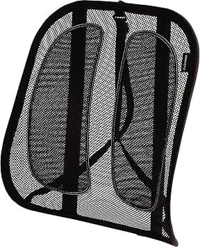 Fellowes 9191301 Standard Office Suites Mesh Back Support For Chair With Tri-Tensioning Black - Amazon.ae Price Tracker