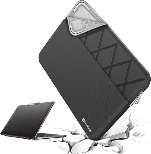 Smatree 13 inch Anti-Shock Laptop Sleeve Tailored for ThinkBook 13s Gen 4/13x Gen 2, Yoga Slim 7i Carbon Gen 8/Yoga Book 9i, ThinkPad X1 Nano Gen 3/ThinkPad X13s, ThinkPad Z13 Gen 1/2, Black (E431) على Amazon.ae - متتبع الأسعار