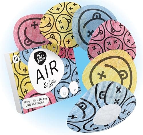 Not Just A Patch Air Dexcom G7 Adhesive Patches – Waterproof & Sweatproof Sensor Covers for Dexcom G7 & Stelo CGM, Smiley Designed Over Patches, Stays Secure for 15 Days, 10 Pack on Amazon.ae - Price Tracker