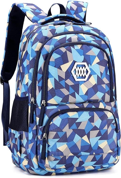 Geometric Print Girls Boys Backpacks for Kids Primary School Bags on Amazon.ae - Price Tracker