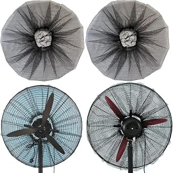 2 PACK Fan Cover for 30 Inch Industrial Pedestal, Dust Cover for Kids Children Finger Protection, Mesh Cover for 30" Commercial for Home Office Shop,Washable,Reusable,Easy to Install على Amazon.ae - متتبع الأسعار